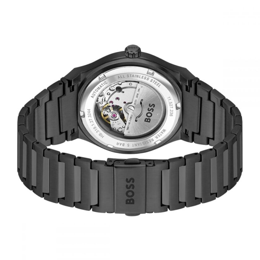 HUGO BOSS Candor Automatic Black Steel Bracelet - Image 2