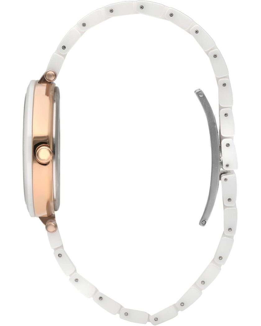 BEVERLY HILLS POLO CLUB Ladies Crystals White Ceramic Bracelet - Image 2