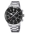 FESTINA Men's Chronograph Silver case with Stainless Steel Bracelet