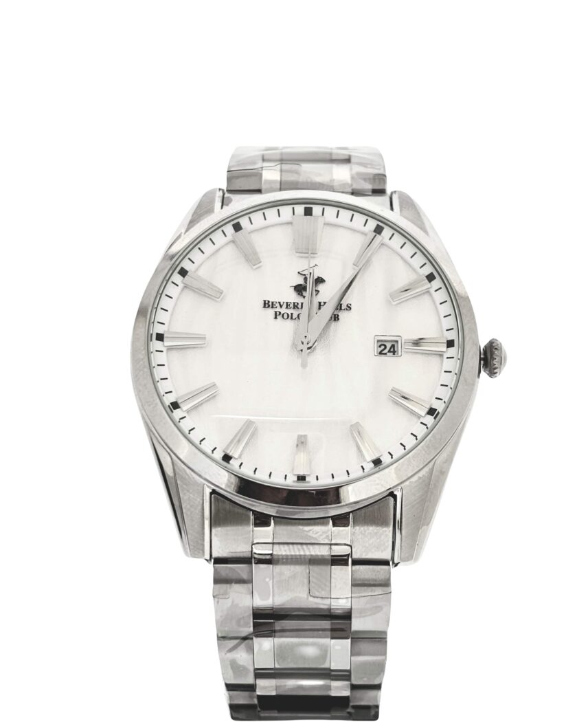 BEVERLY HILLS POLO CLUB Men’s Analog Silver Dial Watch