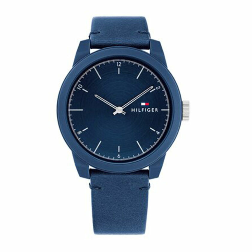 Tommy Hilfiger Denim Blue Leather Strap
