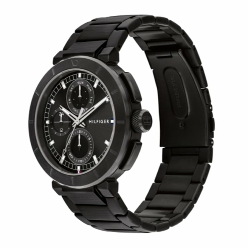 Tommy Hilfiger Lorenzo Black Stainless Steel Bracelet - Image 2