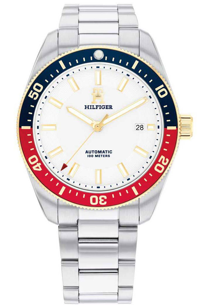 Tommy HILFIGER Lance Automatic Silver Stainless Steel Bracelet