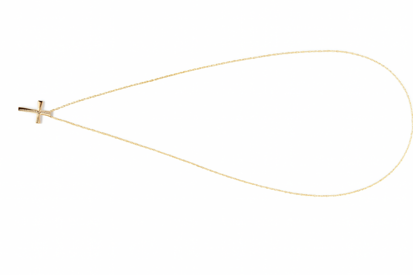 Γυναικείος Σταυρός με αλυσίδα Κ14 (585°)