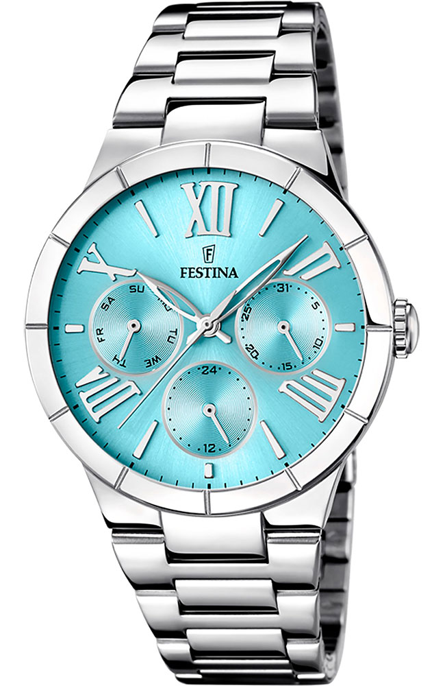 FESTINA Multifunction Silver Stainless Steel Bracelet