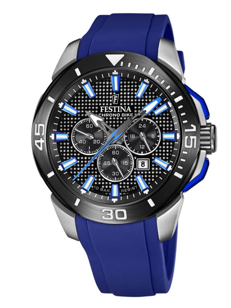 FESTINA Blue Rubber Chronograph