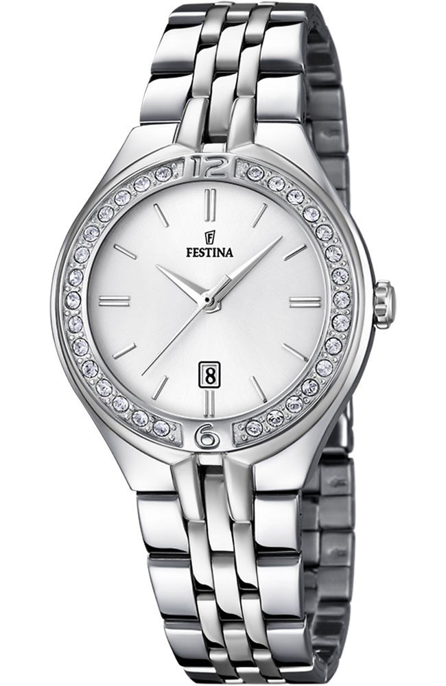 FESTINA Crystals Silver Stainless Steel Bracelet