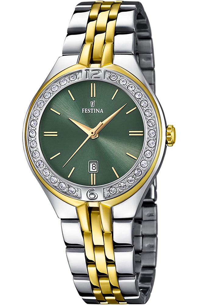 FESTINA Crystals Two Tone Stainless Steel Bracelet